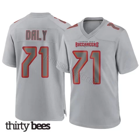 Scott Daly ＃71 Tampa Bay Buccaneers Men's Game Gray Atmosphere Fashion Jersey