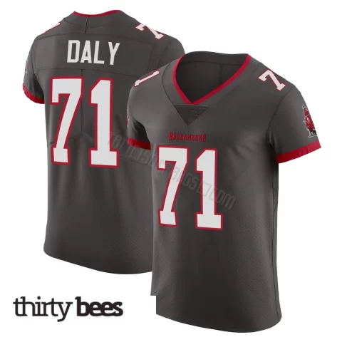 Scott Daly ＃71 Tampa Bay Buccaneers Men's Elite Pewter Alternate Vapor Jersey