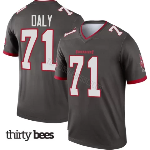 Scott Daly ＃71 Tampa Bay Buccaneers Youth Legend Pewter Alternate Jersey