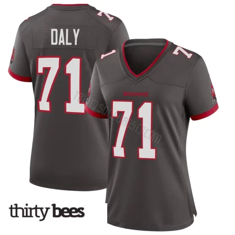 Scott Daly ＃71 Tampa Bay Buccaneers Women's Game Pewter Alternate Jersey