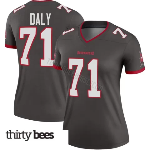 Scott Daly ＃71 Tampa Bay Buccaneers Women's Legend Pewter Alternate Jersey