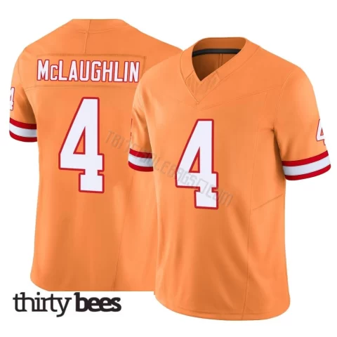 Chase McLaughlin ＃4 Tampa Bay Buccaneers Men's Limited Orange Vapor F.U.S.E. Jersey