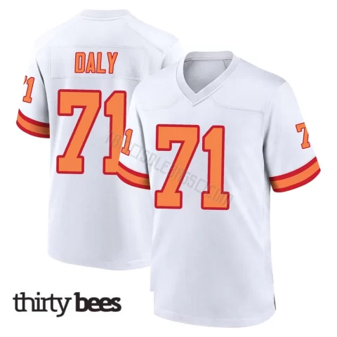Scott Daly ＃71 Tampa Bay Buccaneers Youth Game White '76 Jersey