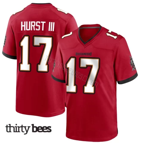 Ted Hurst III ＃17 Tampa Bay Buccaneers Men's Game Red Team Color Jersey