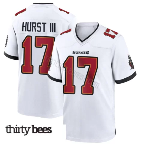 Ted Hurst III ＃17 Tampa Bay Buccaneers Men's Game White Jersey