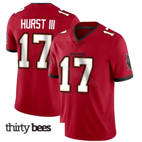 Ted Hurst III ＃17 Tampa Bay Buccaneers Youth Limited Red Team Color Vapor Untouchable Jersey
