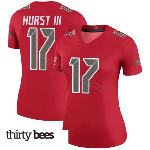 Ted Hurst III ＃17 Tampa Bay Buccaneers Women's Legend Red Color Rush Jersey