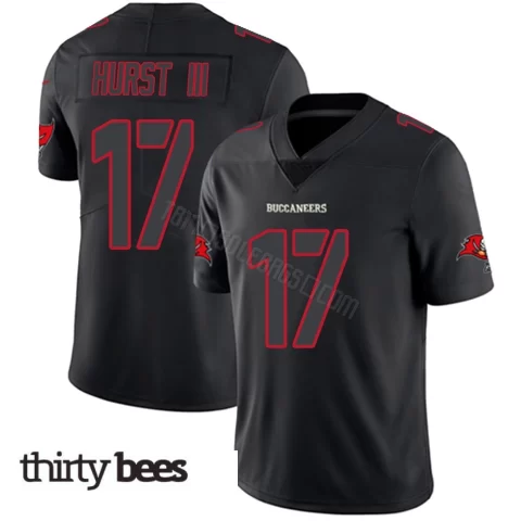 Ted Hurst III ＃17 Tampa Bay Buccaneers Men's Limited Black Impact Jersey