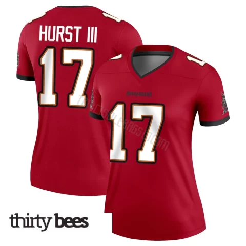 Ted Hurst III ＃17 Tampa Bay Buccaneers Women's Legend Red Jersey