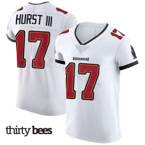 Ted Hurst III ＃17 Tampa Bay Buccaneers Men's Elite White Vapor Jersey