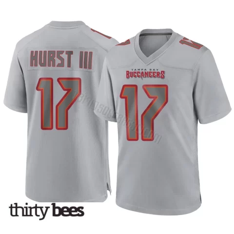 Ted Hurst III ＃17 Tampa Bay Buccaneers Men's Game Gray Atmosphere Fashion Jersey