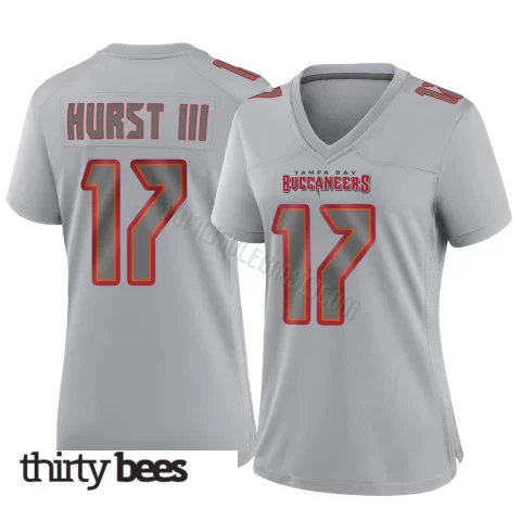 Ted Hurst III ＃17 Tampa Bay Buccaneers Women's Game Gray Atmosphere Fashion Jersey