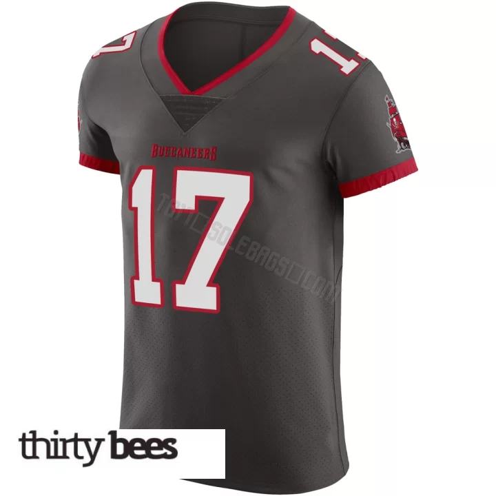 Ted Hurst III ＃17 Tampa Bay Buccaneers Men's Elite Pewter Alternate Vapor Jersey