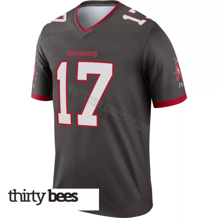 Ted Hurst III ＃17 Tampa Bay Buccaneers Youth Legend Pewter Alternate Jersey