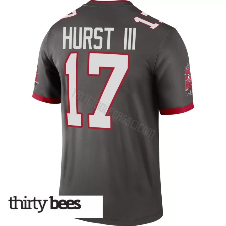Ted Hurst III ＃17 Tampa Bay Buccaneers Youth Legend Pewter Alternate Jersey