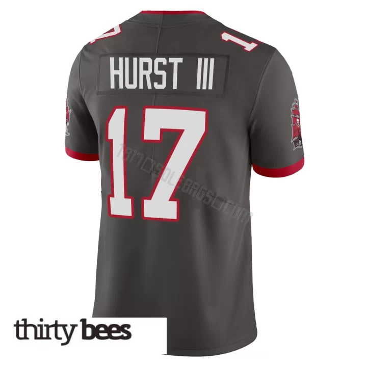 Ted Hurst III ＃17 Tampa Bay Buccaneers Men's Limited Pewter Alternate Vapor Jersey