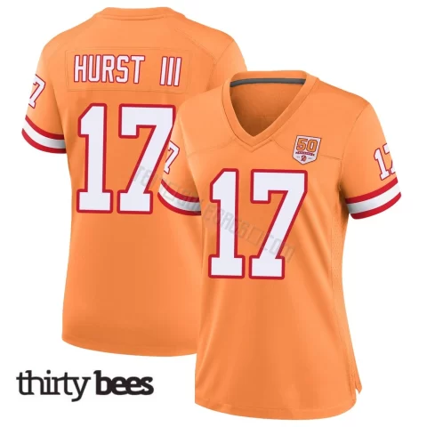Ted Hurst III ＃17 Tampa Bay Buccaneers Women's Game Cream sicle 50th Season Jersey