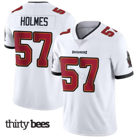 Yasir Holmes ＃57 Tampa Bay Buccaneers Men's Limited White Vapor Untouchable Jersey
