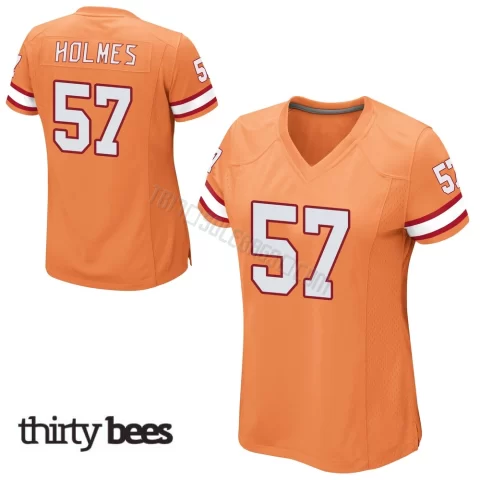 Yasir Holmes ＃57 Tampa Bay Buccaneers Women's Game Orange Alternate Jersey