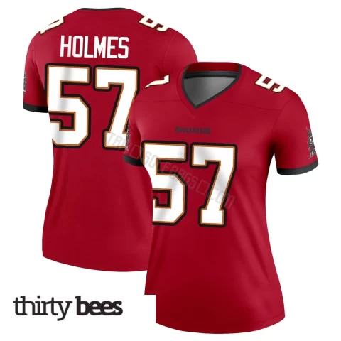 Yasir Holmes ＃57 Tampa Bay Buccaneers Women's Legend Red Jersey