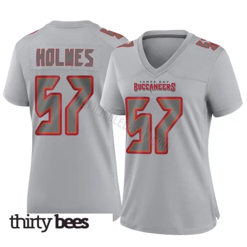 Yasir Holmes ＃57 Tampa Bay Buccaneers Women's Game Gray Atmosphere Fashion Jersey