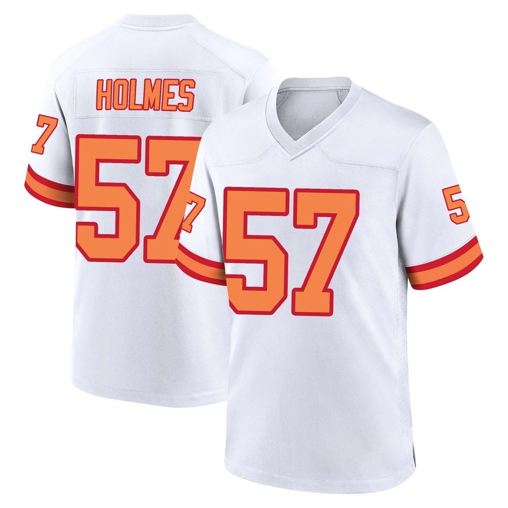Yasir Holmes ＃57 Tampa Bay Buccaneers Men's Game White '76 Jersey