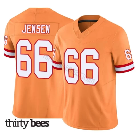 Ryan Jensen ＃66 Tampa Bay Buccaneers Men's Limited Orange Vapor F.U.S.E. Jersey