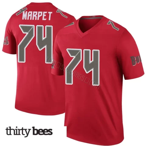 Ali Marpet ＃74 Tampa Bay Buccaneers Men's Legend Red Color Rush Jersey