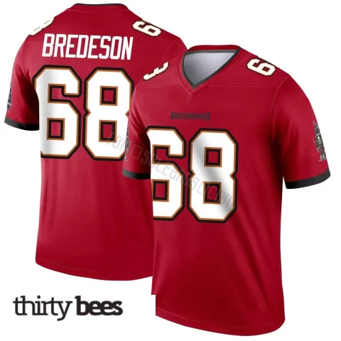 Ben Bredeson ＃68 Tampa Bay Buccaneers Men's Legend Red Jersey