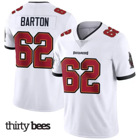 Graham Barton ＃62 Tampa Bay Buccaneers Youth Limited White Vapor Untouchable Jersey
