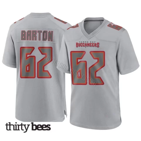 Graham Barton ＃62 Tampa Bay Buccaneers Men's Game Gray Atmosphere Fashion Jersey