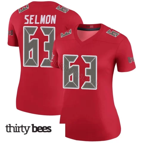 Lee Roy Selmon ＃63 Tampa Bay Buccaneers Women's Legend Red Color Rush Jersey