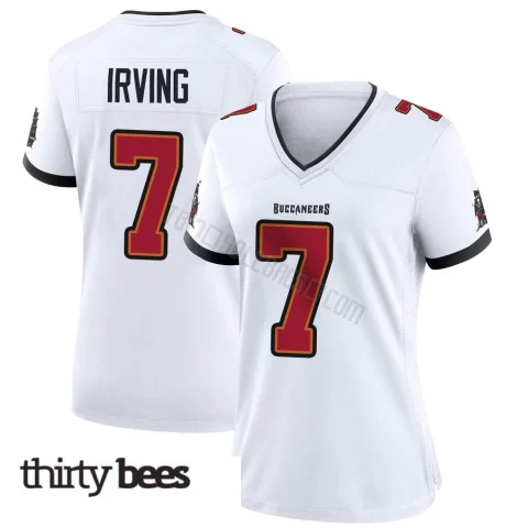 Bucky Irving ＃7 Tampa Bay Buccaneers Women's Game White Jersey