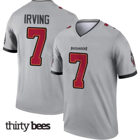 Bucky Irving ＃7 Tampa Bay Buccaneers Youth Legend Gray Inverted Jersey