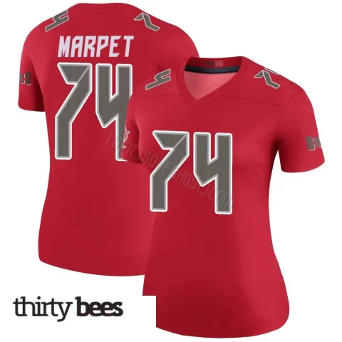 Ali Marpet ＃74 Tampa Bay Buccaneers Women's Legend Red Color Rush Jersey