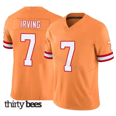 Bucky Irving ＃7 Tampa Bay Buccaneers Youth Limited Orange Vapor F.U.S.E. Jersey