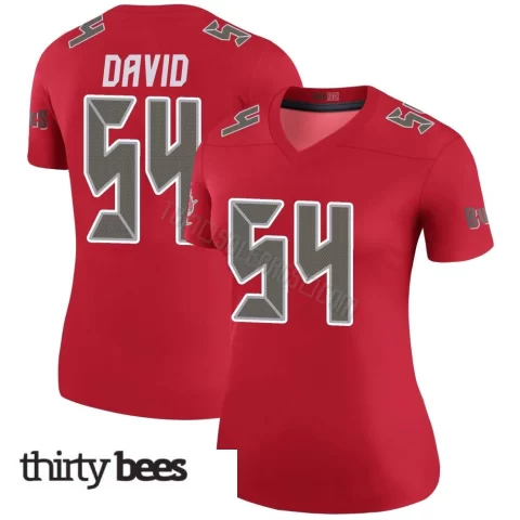Lavonte David ＃54 Tampa Bay Buccaneers Women's Legend Red Color Rush Jersey