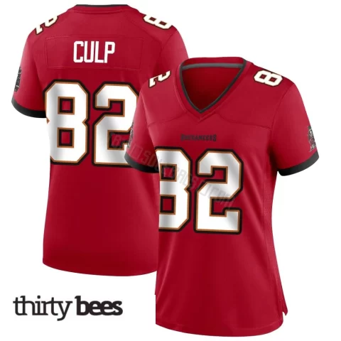 Devin Culp ＃82 Tampa Bay Buccaneers Women's Game Red Team Color Jersey