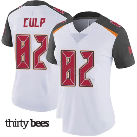 Devin Culp ＃82 Tampa Bay Buccaneers Women's Limited White Vapor Untouchable Jersey