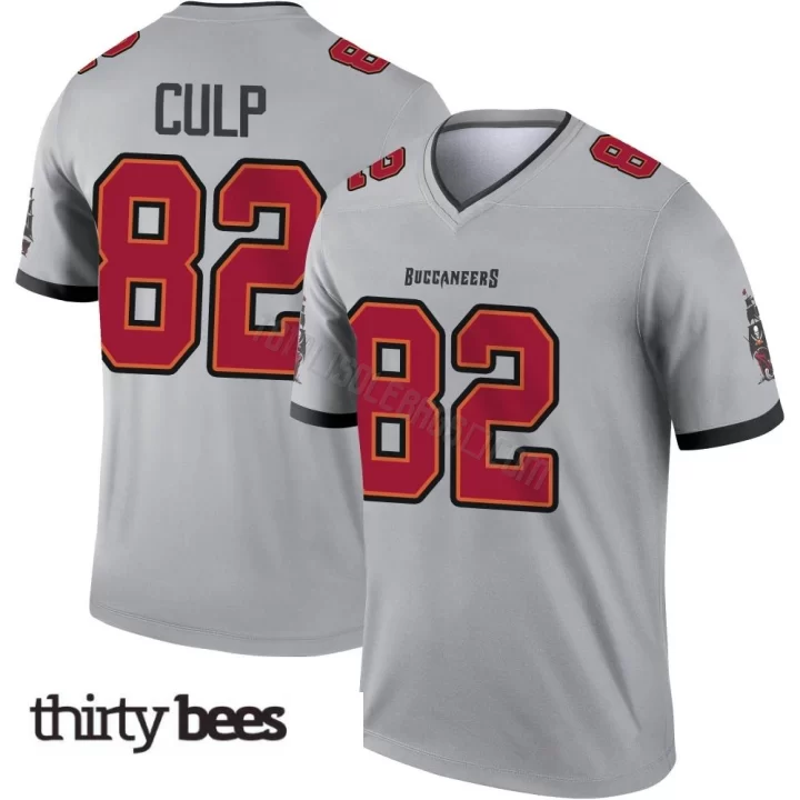 Devin Culp ＃82 Tampa Bay Buccaneers Youth Legend Gray Inverted Jersey