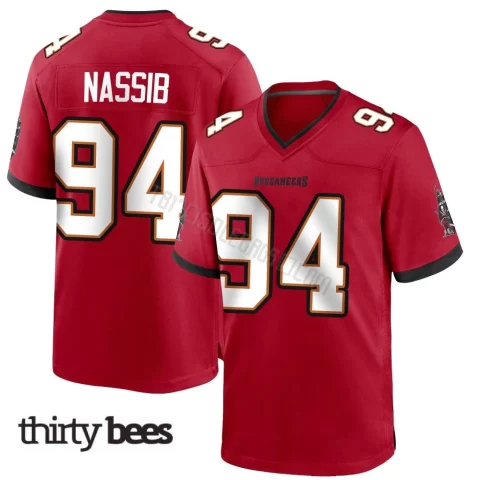 Carl Nassib ＃94 Tampa Bay Buccaneers Men's Game Red Team Color Jersey