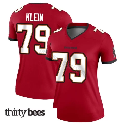 Elijah Klein ＃79 Tampa Bay Buccaneers Women's Legend Red Jersey