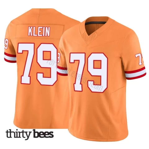 Elijah Klein ＃79 Tampa Bay Buccaneers Men's Limited Orange Vapor F.U.S.E. Jersey