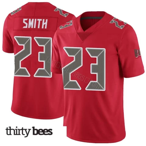 Tykee Smith ＃23 Tampa Bay Buccaneers Men's Limited Red Color Rush Jersey