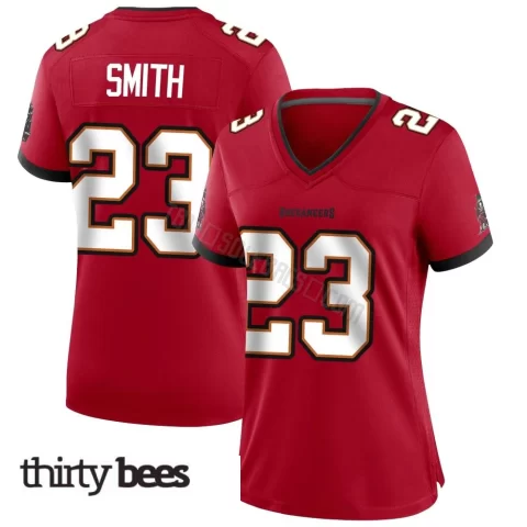 Tykee Smith ＃23 Tampa Bay Buccaneers Women's Game Red Team Color Jersey