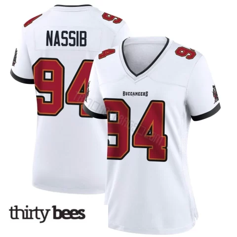 Carl Nassib ＃94 Tampa Bay Buccaneers Women's Game White Jersey