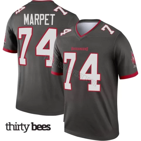 Ali Marpet ＃74 Tampa Bay Buccaneers Men's Legend Pewter Alternate Jersey