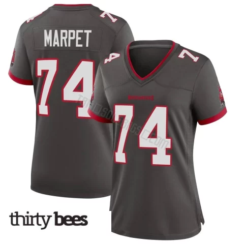 Ali Marpet ＃74 Tampa Bay Buccaneers Women's Game Pewter Alternate Jersey