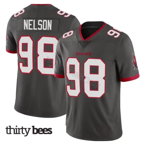 Anthony Nelson ＃98 Tampa Bay Buccaneers Youth Limited Pewter Alternate Vapor Jersey