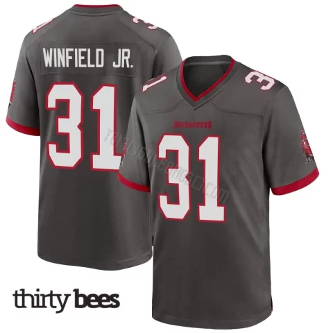 Antoine Winfield Jr. ＃31 Tampa Bay Buccaneers Youth Game Pewter Alternate Jersey
